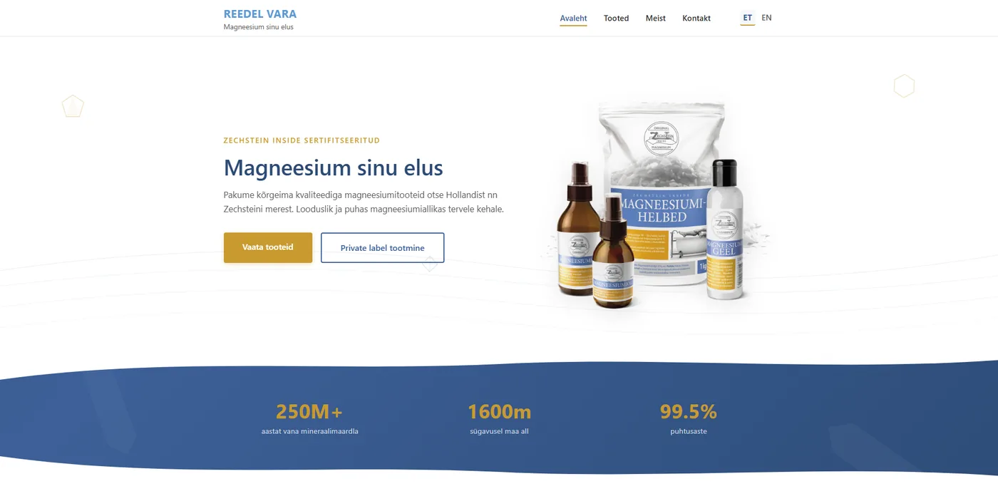 Reedel.ee veebilehe ekraanitõmmis
